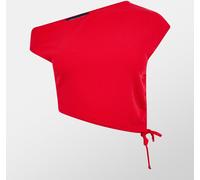 Missy Empire Off The Shoulder Ruched Crop Top Rouge 12 (M) Female