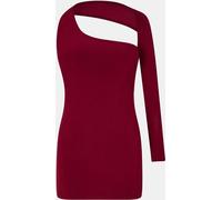 Missy Empire One Sleeve Slinky Mini Dress Vin 8 (XS) Female