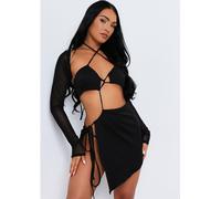 Missy Empire Out Bolero Dress Noir 12 (M) Female