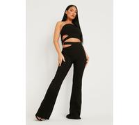 Missy Empire Out Side Wide Leg Trouser Noir 8 (XS) Female