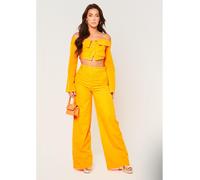 Missy Empire Over Tailored Long Sleeve Top Orange 16 (XL) Female