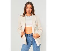 Missy Empire Oversized Blazer Beige 10 (S) Female