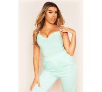 Missy Empire Plunge Strappy Bodysuit Menthe 4 (3XS) Female
