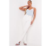 Missy Empire Plunge Strappy Bodysuit Pale 4 (3XS) Female