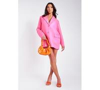 Missy Empire Pocket Detail Oversized Blazer Rose 6 (2XS) Female