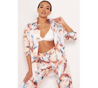 Missy Empire Print Oversized Shirt Multiple 10 (S) Female