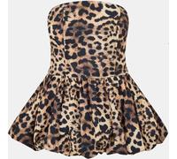 Missy Empire Puff Ball Bandeau Mini Dress Womens Marron 12 (M) Female
