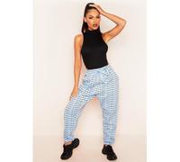 Missy Empire Real Slogan Joggers Bleu 12 (M) Female