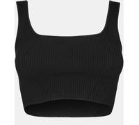 Missy Empire Rib Knit Bralette Noir M Female