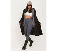 Missy Empire Rib Legging Charbon de bois 6 (2XS) Female