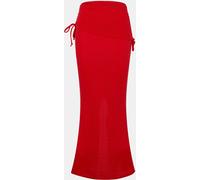 Missy Empire Ruched Fold Over Maxi Skirt Rouge 8 (XS) Female
