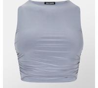 Missy Empire Slinky Racer Top Womens Gris 10 (S) Female