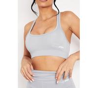Missy Empire Sport Back Detail Gym Crop Top Pale 10 (S) Female