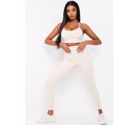 Missy Empire Sport Ruched Bum Gym Leggings Sable 10 (S) Female