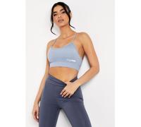 Missy Empire Sport Strappy Crop Gym Top Bleu 14 (L) Female