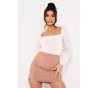 Missy Empire Square Neck Bodysuit Nu 4 (3XS) Female