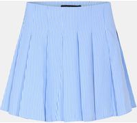 Missy Empire Stripe Pleated Mini Skirt Womens Bleu 14 (L) Female