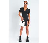 Missy Empire Tea Dress With Split Noir 6 (2XS) Female