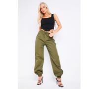 Missy Empire Toggle Cargo Trouser Kaki 6 (2XS) Female