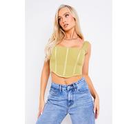 Missy Empire Top Kaki 6 (2XS) Female