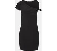 Missy Empire Twist Strap Mini Dress Womens Noir 8 (XS) Female