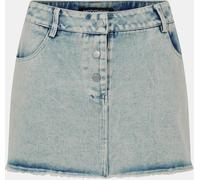 Missy Empire Washed Denim Mini Skirt Bleu 12 (M) Female