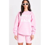Missy Empire Your Peace Oversized Sweatshirt Rose 6 (2XS) Female