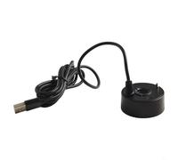 Mist Maker Atomiseur de fontaine USB avec câble de 1,4 m pour aquarium, mini fontaines d'eau, humidificateur d'intérieur et d'extérieur (noir)