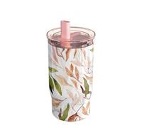 MIST | VASO TERMO ACERO INOXIDABLE CON PAJITA FALLING LEAVES 720 ML
