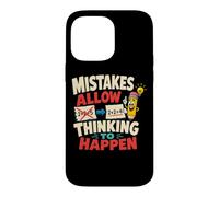 Mistakes Allow Thinking Crayon drôle Math Teacher Coque pour iPhone 14 Pro Max