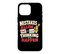 Mistakes Allow Thinking Crayon drôle Math Teacher Coque pour iPhone 16 Pro Max