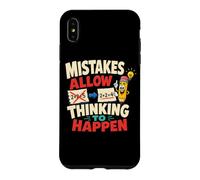 Mistakes Allow Thinking Crayon drôle Math Teacher Coque pour iPhone XS Max