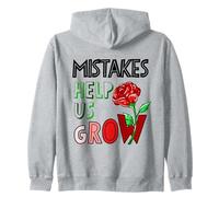 Mistakes Help Us Grow Cute Flower Art Motivation Teacher Sweat à Capuche