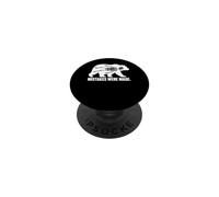 Mistakes Were Made Funny Bear Skeleton Hiking Humor Graphic PopSockets PopGrip Adhésif
