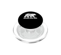 Mistakes Were Made Funny Bear Skeleton Hiking Humor Graphic PopSockets PopGrip pour MagSafe