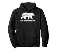 Mistakes Were Made Funny Bear Skeleton Hiking Humor Graphic Sweat à Capuche