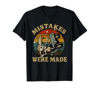 Mistakes Were Made Squelette Amusant Halloween Golfeur Rétro T-Shirt