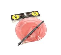 Mister Babache- Assiette, MBBLASSG_GGlitter Rouge