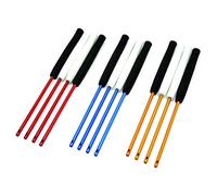 Mister Babache - Baguettes ALU Flex pour Diabolo, Noir/Or