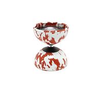 Mister Babache Diabolo arlequin Medium (Vendu sans Baguettes) Blanc/Rouge
