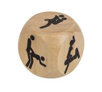 Mister Curiosities Dé en Bois pour Couple - Cadeau Romantique et Amusant - Accessoire de soirée, idée Cadeau Original Saint-Valentin, Mariage ou Anniversaire, Enterrement de Vie