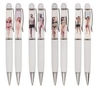 Mister Curiosities Stylo strip tease intégral - Cadeau personnalisé avec choix du modèle Homme nu ou Femme nue - Gadget sexy strip-tease idéal enterrement de vie de fille ou garçon