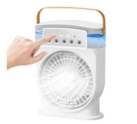 Mister Fan Portable, Cooling Mist Air Cooler, 3-Speed Wind Setting, Compact Summer Fan for Kitchen, Living Room, Bedroom, Meditation, Outdoor Activities, 10.24x8.27 inches