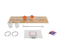 MISTER GADGET - Jeu À Boire Basketball 2 Shooters et 12 Pions - Facile À Assembler - Dimensions : 32 X 3 X 11 cm