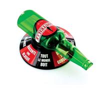 MISTER GADGET Jeu de la Bouteille Classique Amusant Soirées Multicolore | Plastique, jeu de la bouteille, classique et amusant, soirées entre amis, 12x18x6 cm, vert rouge et noir