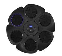 MISTER GADGET Machine de Boxe avec Enceinte Ergonomique 40x40 cm Noire | Enceinte intégrée, entraînement force endurance, ergonomique, tous niveaux, maison salle de sport, installation facile