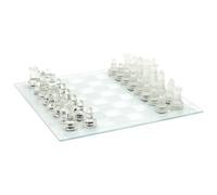 MISTER GADGet - MG3328 Jeu D'échecs en Verre Design Original - Format Pratique 25 x 25 cm - Divertissement et Cadeaux - Couleur Transparente - Taille L