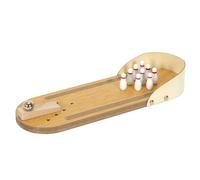 Jeu de Bureau ""Bowling"" 30cm Marron