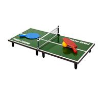 MISTER GADGET, MG3385, Table de Ping Pong 60x30cm, Petit Modèle, Divertissement Fun, Bois MDF et Plastique, Vert, Noir, Blanc, Bleu, Rouge, Dimensions : 60 x 30 x 7 cm