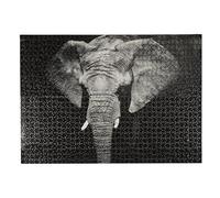 Puzzle Eléphant 1000 Pièces 48x73cm Noir & Gris